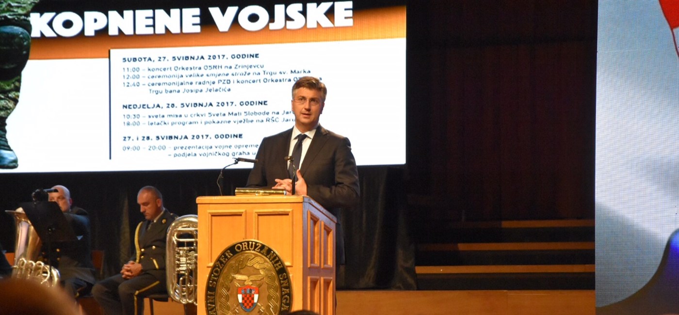 Predsjednik Vlade Plenković: Cilj nam je Hrvatsku vojsku učiniti još učinkovitijom i kvalitetnijom 